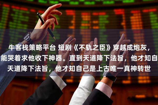 牛客栈策略平台 短剧《不轨之臣》穿越成炮灰，他只想苟活，却总有大能哭着求他收下神器。直到天道降下法旨，他才知自己是上古唯一真神转世