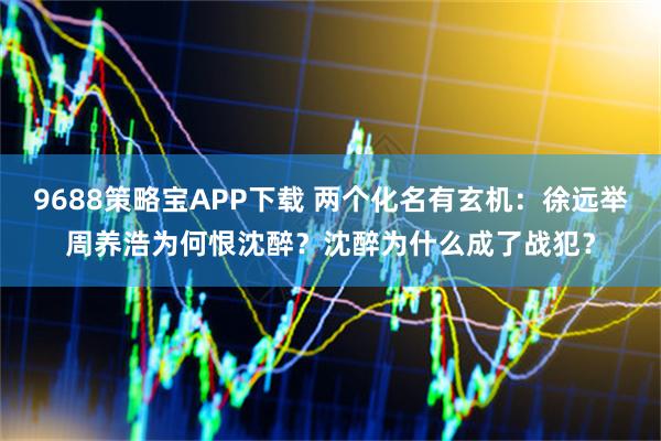 9688策略宝APP下载 两个化名有玄机：徐远举周养浩为何恨沈醉？沈醉为什么成了战犯？